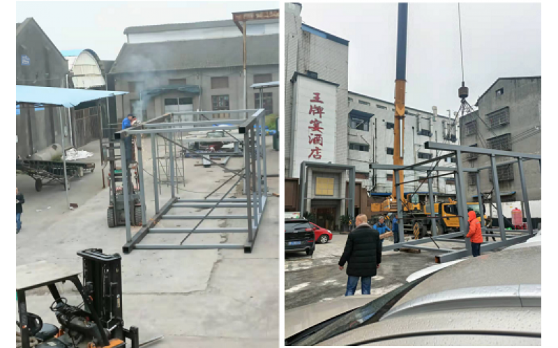 枝江北山超市电梯架节前完美收官喜迎元旦